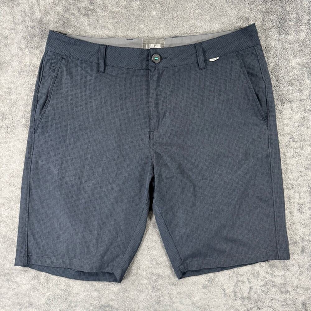 Linksoul Mens Boardwalker AC Shorts 10” Inseam Golf Performance Everyday